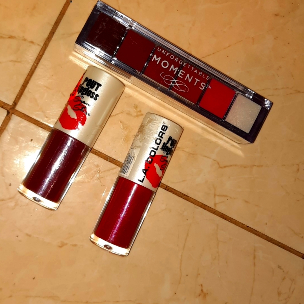NWT lot of 8 GORGEOUSLY SEXY LIP 💋 STAIN & GLOSS LA COLORS SUPER POUT MOMENTS